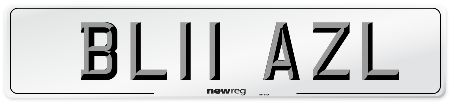 BL11 AZL Number Plate from New Reg